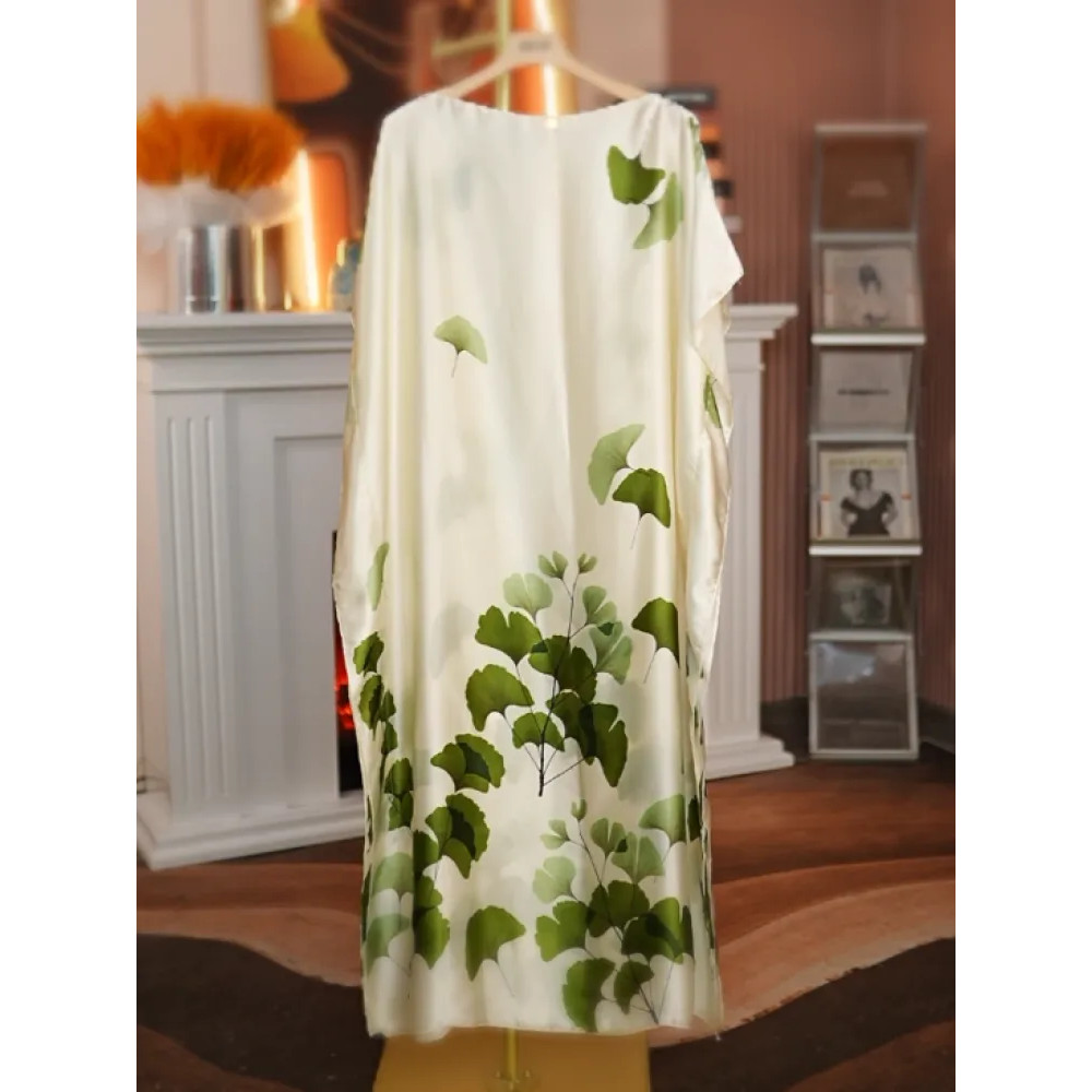 Embroidery Baju - 2024 Nuovo abito lungo in raso