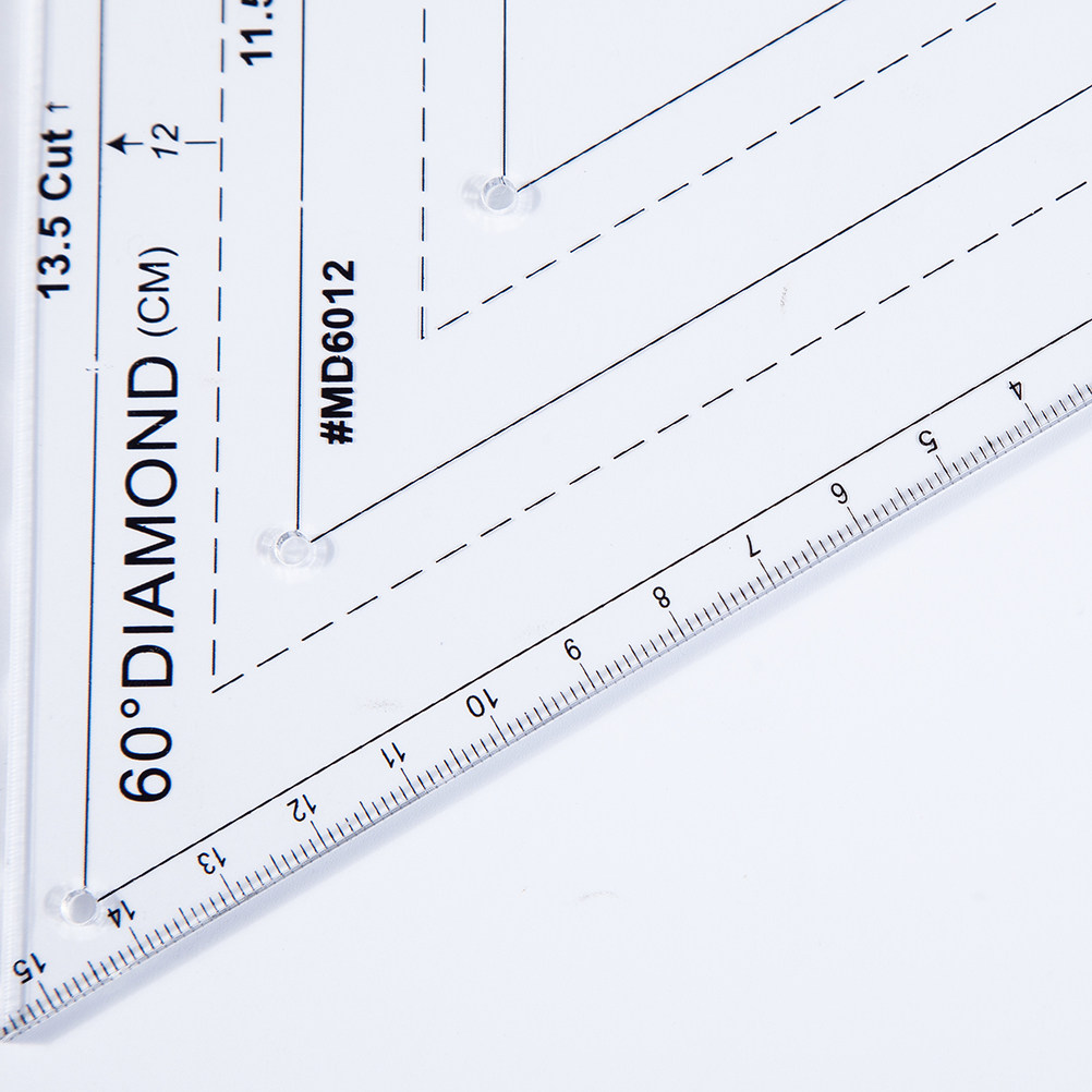 Embroidery And Quilting - Righello per quilting in acrilico trasparente