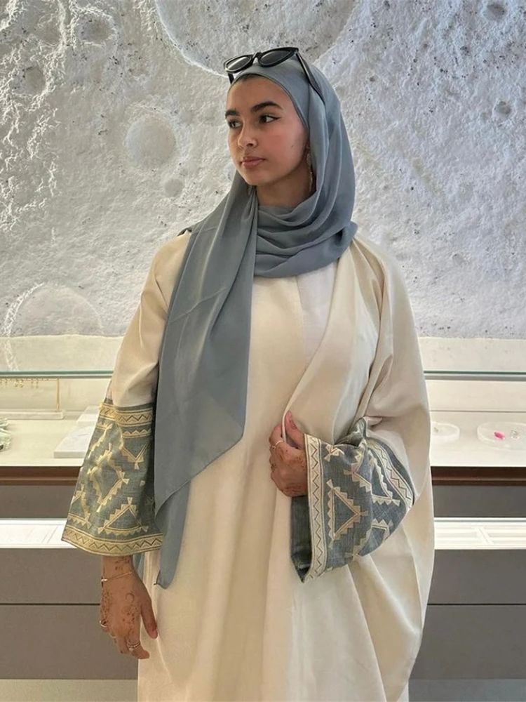 Embroidery Kebaya - Eid ricamo Kimono Abaya Dubai Luxury