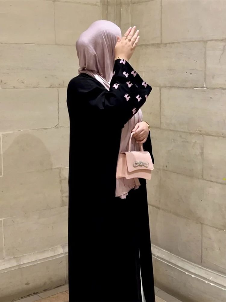 Embroidery Kebaya - Ramadan Cuore Nero Abaya Damen Dubai