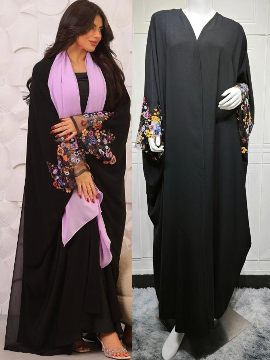 Embroidery Kebaya - Donne Eid Dubai Abaya Lusso Moda