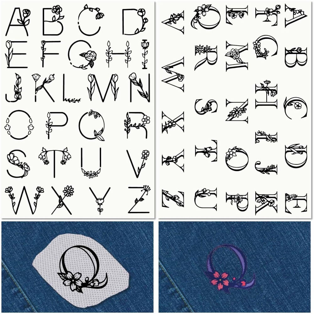 Embroidery Stitch - Lettera AZ Stabilizzatori per ricamo solubili