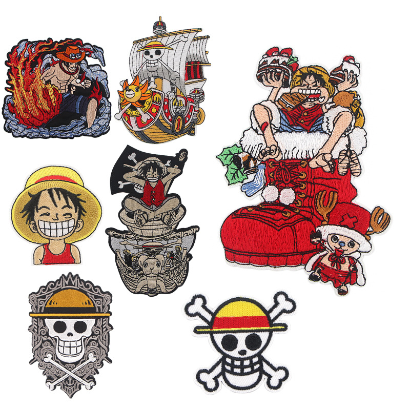 Embroidery Patches - Patch ricamate anime giapponesi termoadesive per