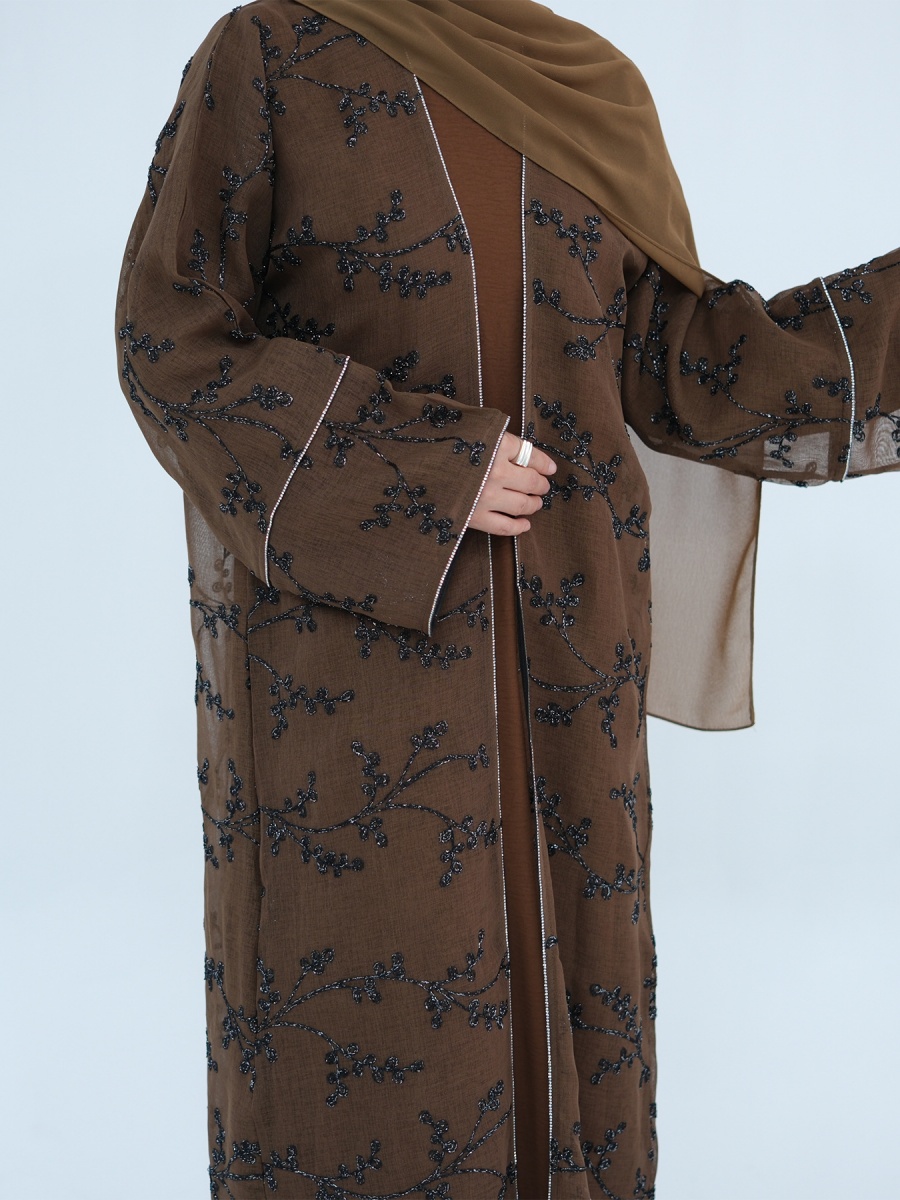 Embroidery Kebaya - Muslim Women Dubai Abaya Luxury Embroidery