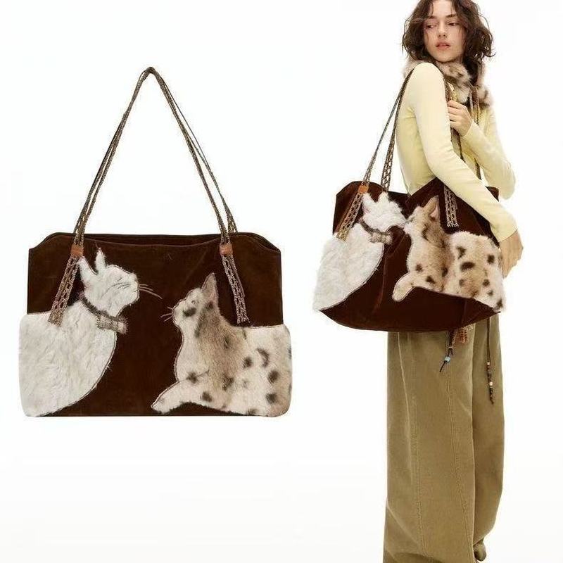 Embroidery Texture - Borsa tote da donna con motivo
