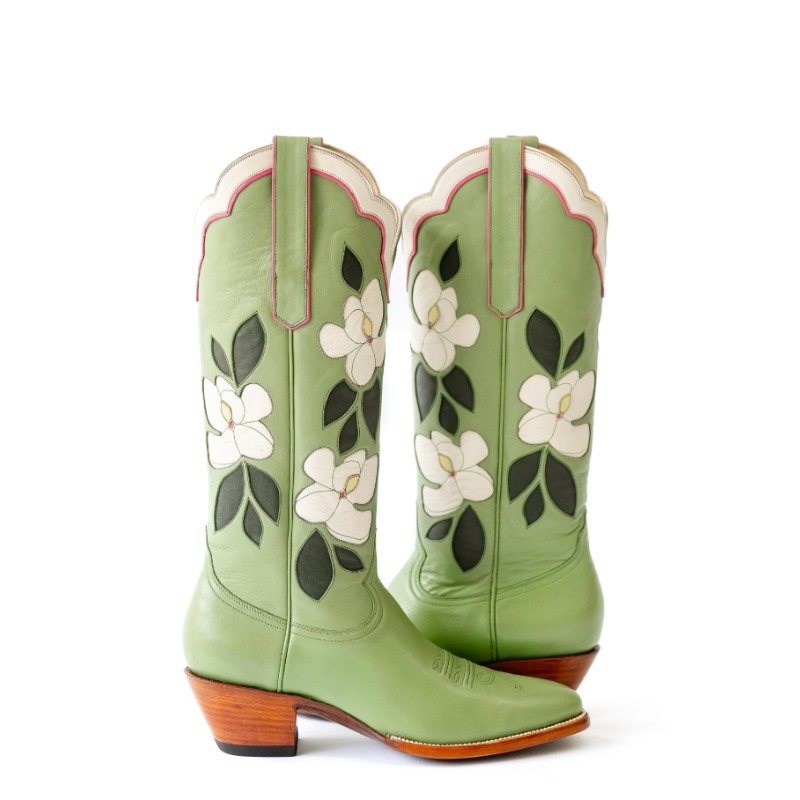 Embroidery Designer - Stivali da donna western a punta