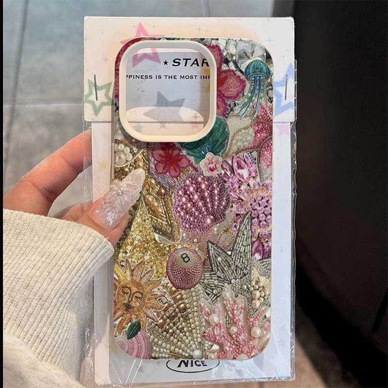 Embroidery X Pattern - Custodia per telefono in silicone con