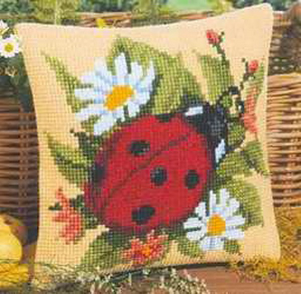 Embroidery Lady Bug - Kit punto croce coccinella 22-22 per