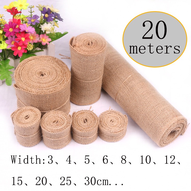 Linen Fabric Natural - Nastro in Tessuto di Lino e