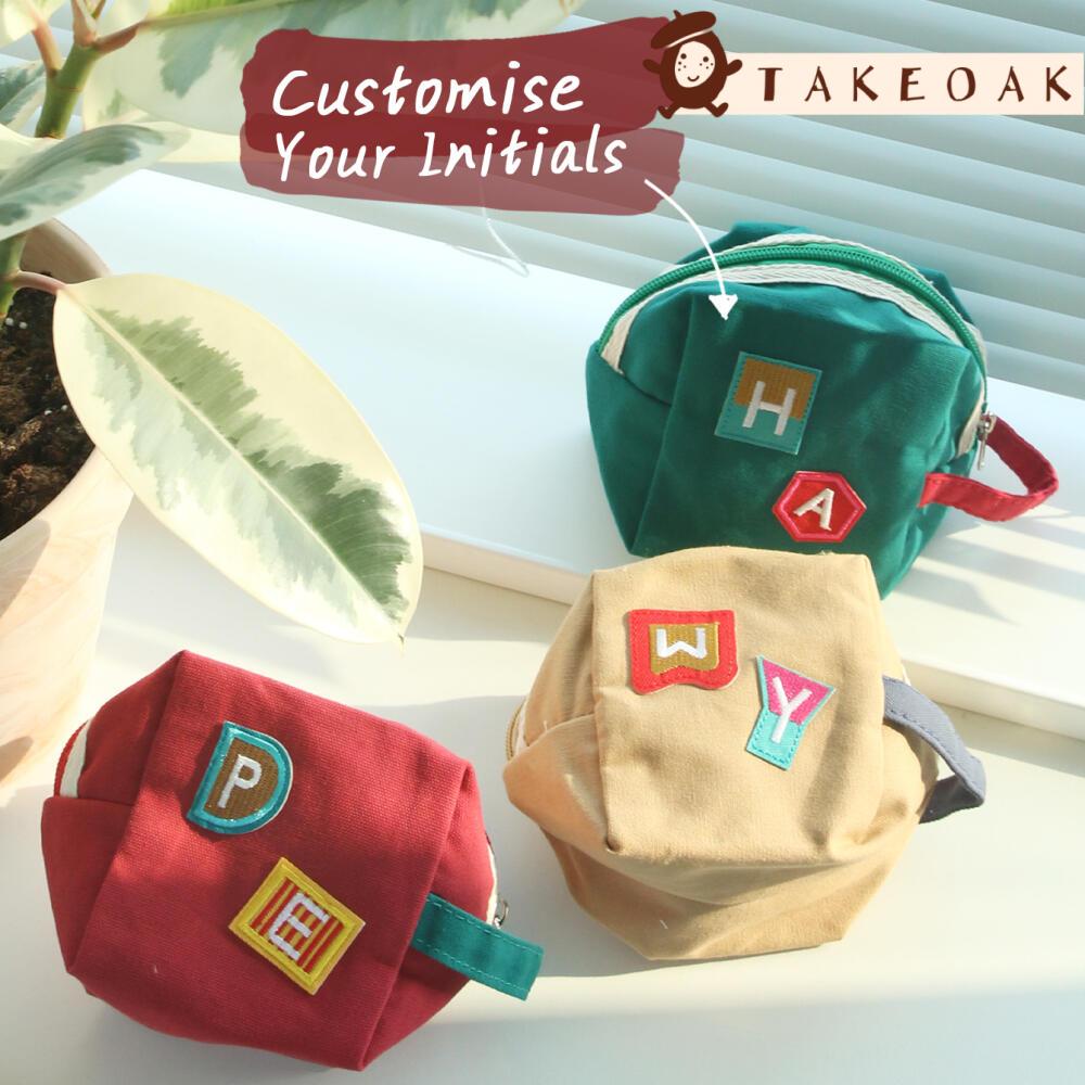 Embroidery Patches - Pochette in Tela Personalizzata con Doppia