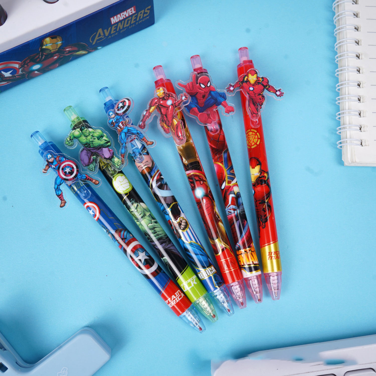 Embroidery Writing - 12/48 pezzi di penne gel Marvel