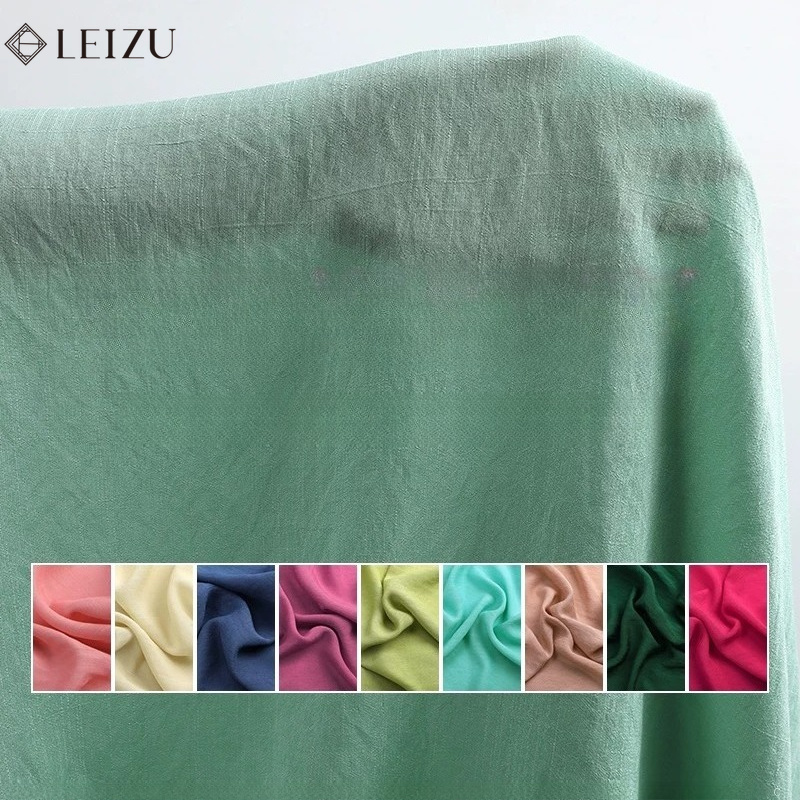 Linen Fabric Natural - Tessuto in Cotone e Lino Tinta