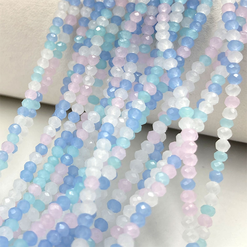 Embroidery Glass Beads - Perline di cristallo sfaccettate di colore