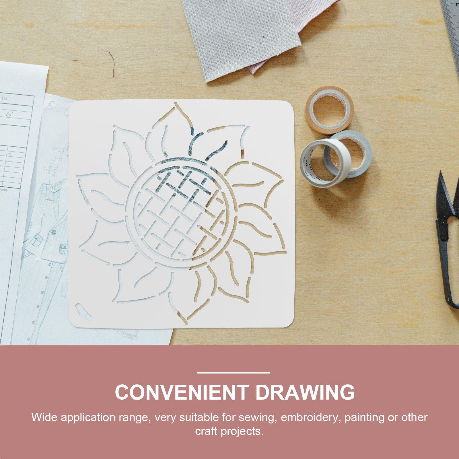 Embroidery And Quilting - Modello per Quilting in Plastica, Righello