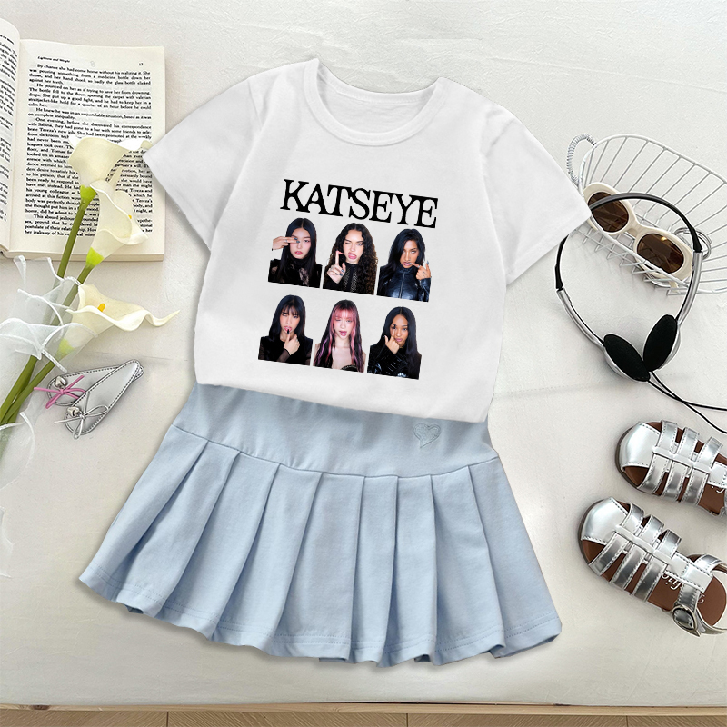 Moda K POP K-KATSEYE T-shirt G - Embroidery Dress recensione e prezzo