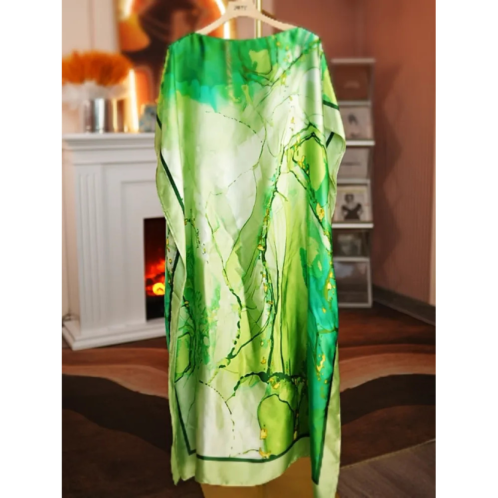 2024 Nuovo abito lungo in raso - Embroidery Baju recensione e prezzo