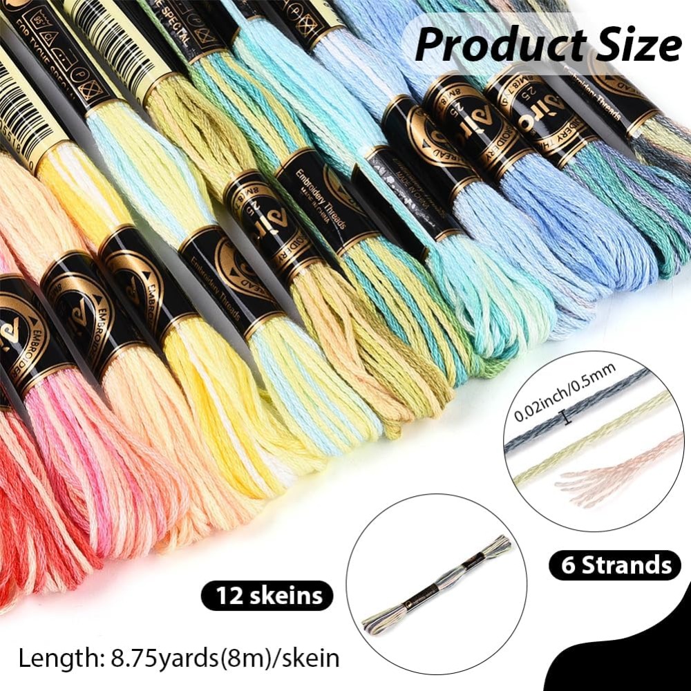 12 Rocchetti da 105 Iarde, Fil - Embroidery Stitch recensione e prezzo