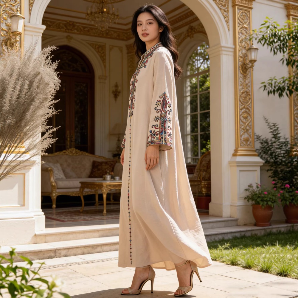 Abaya musulmano per le donne A - Embroidery Arabic recensione e prezzo