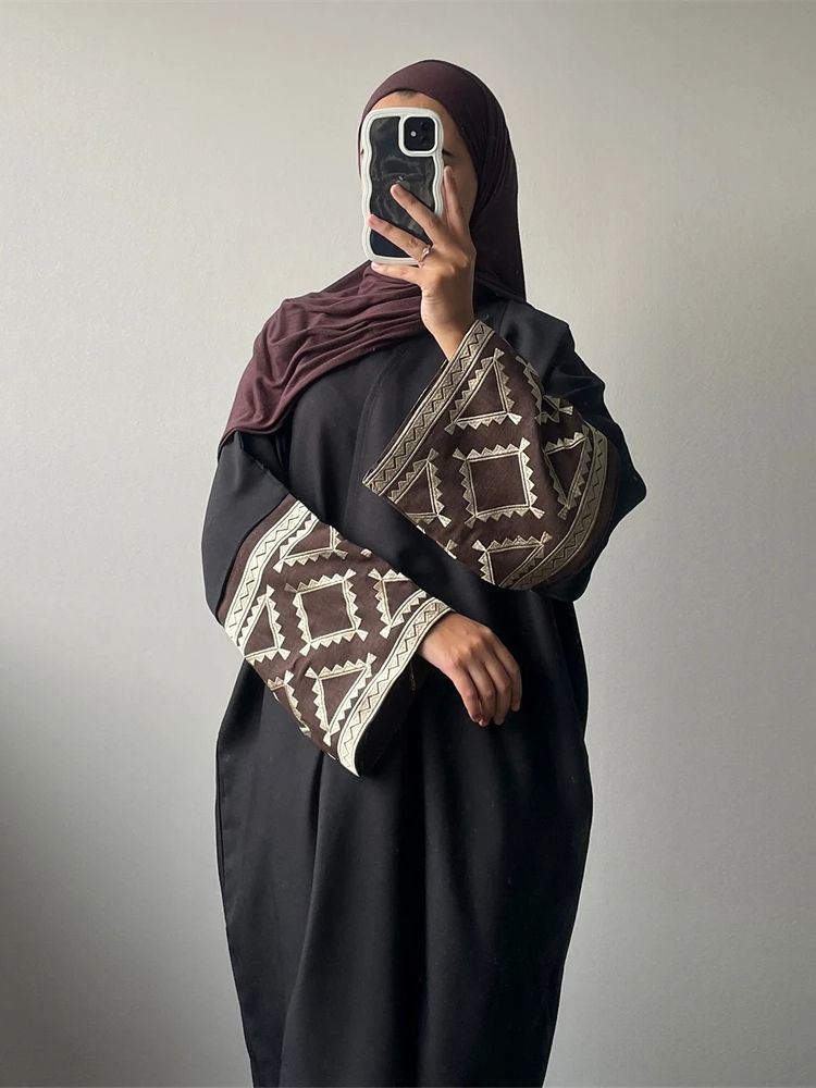 Eid ricamo Kimono Abaya Dubai  - Embroidery Kebaya recensione e prezzo