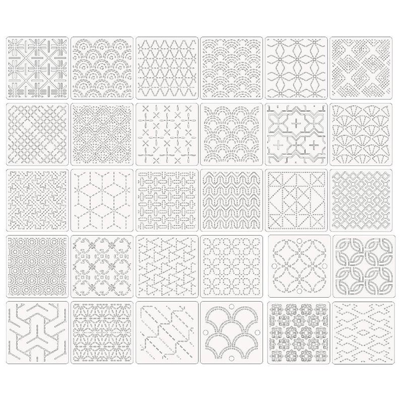 ABBP-30 Pezzi di stencil con m - Embroidery X Pattern recensione e prezzo
