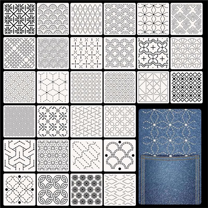 ABBP-30 Pezzi di stencil con m - Embroidery X Pattern recensione e prezzo