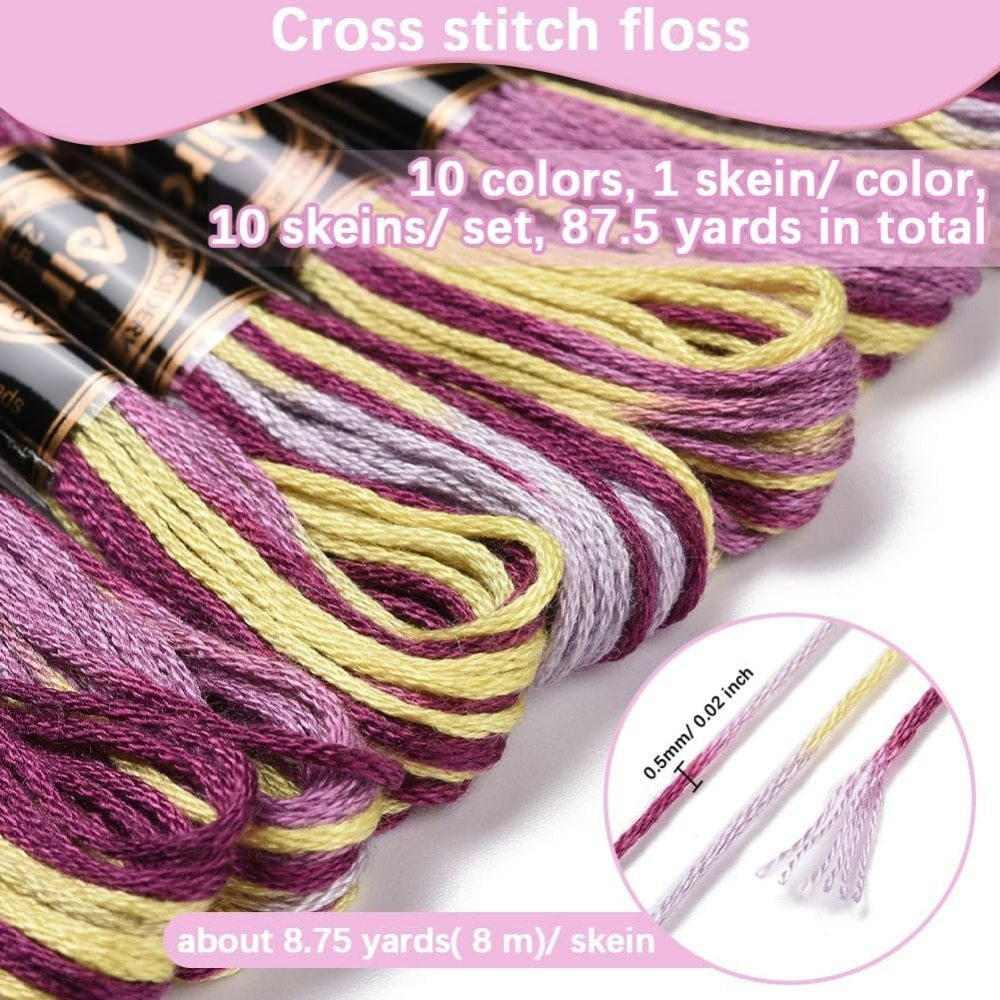 6 fili viola filo da ricamo va - Embroidery Stitch recensione e prezzo