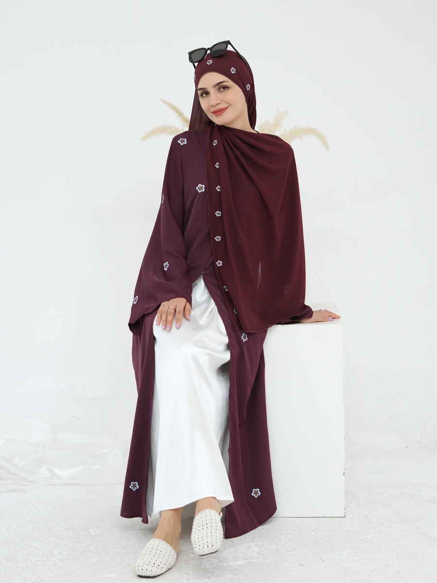 Donne musulmane Dubai Abaya Ri - Embroidery Kebaya recensione e prezzo