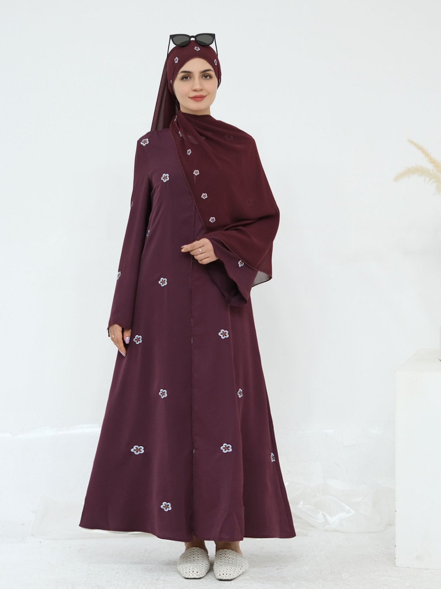 Donne musulmane Dubai Abaya Ri - Embroidery Kebaya recensione e prezzo
