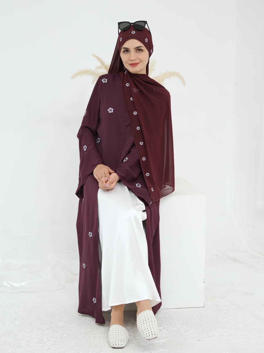 Donne musulmane Dubai Abaya Ri - Embroidery Kebaya recensione e prezzo