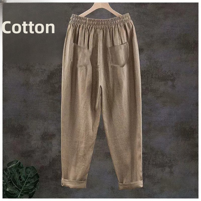 Pantaloni Casual in Puro Lino  - Linen Fabric Natural recensione e prezzo