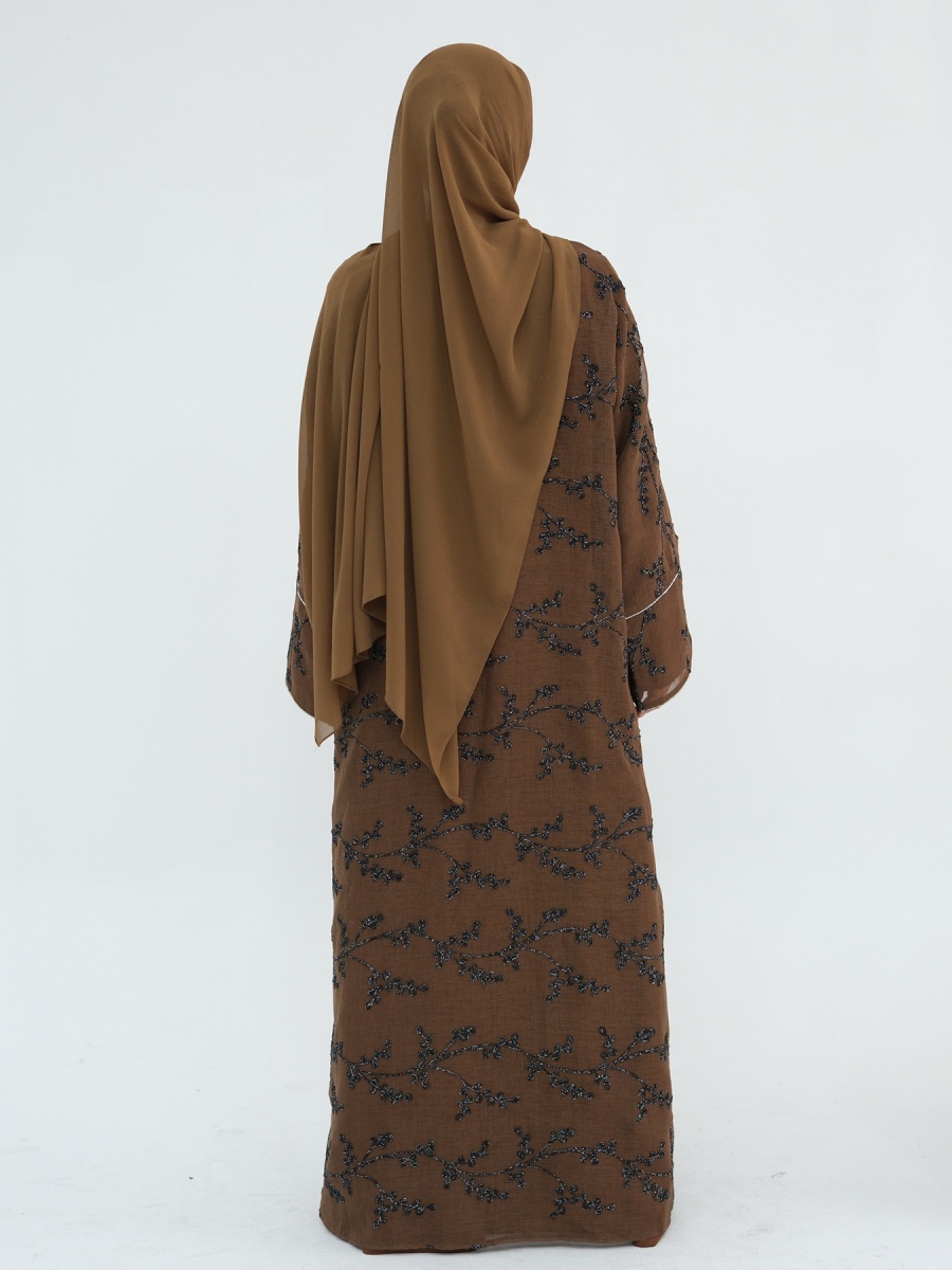 Muslim Women Dubai Abaya Luxur - Embroidery Kebaya recensione e prezzo