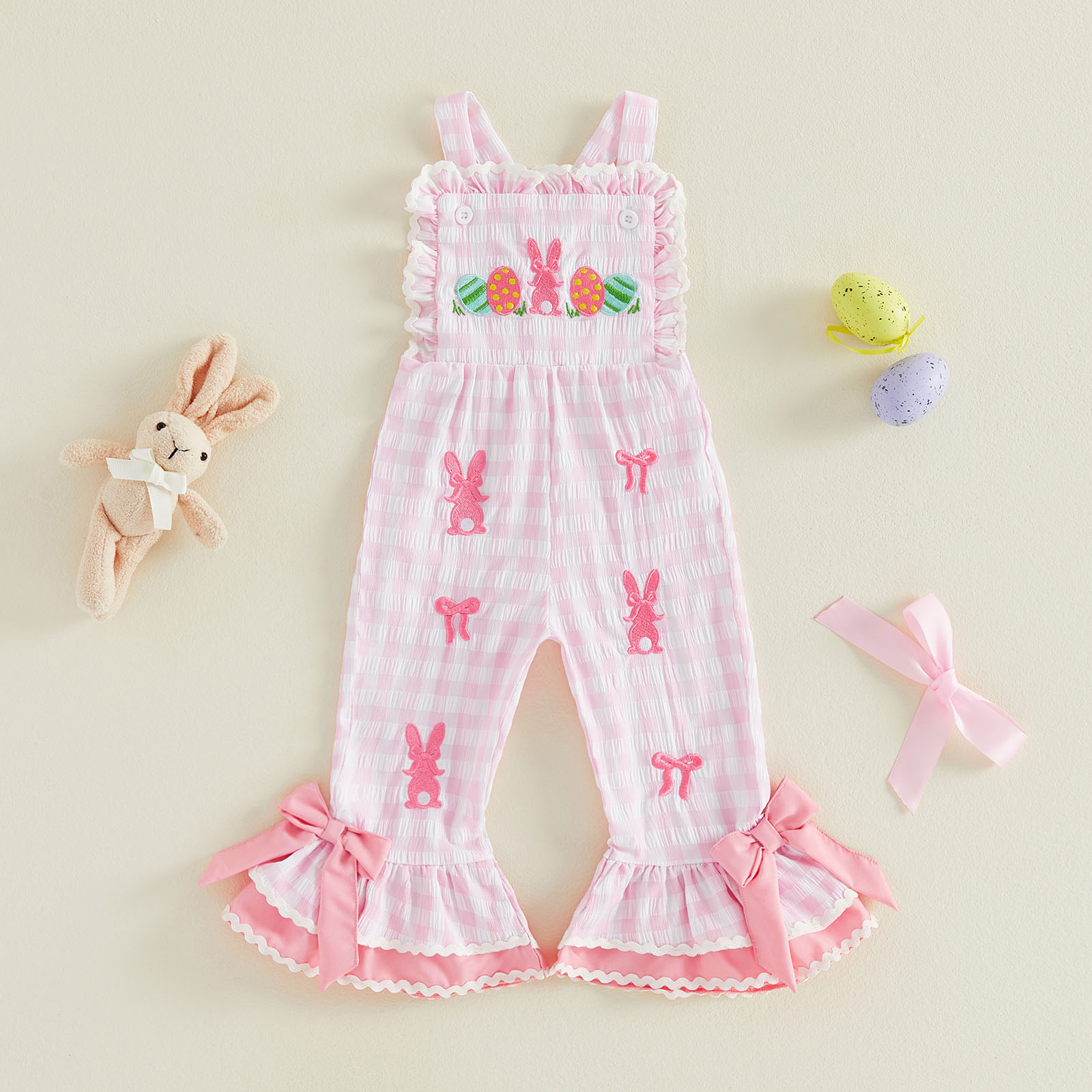 Tuta Salopette a Quadri Senza  - Embroidery Egg recensione e prezzo