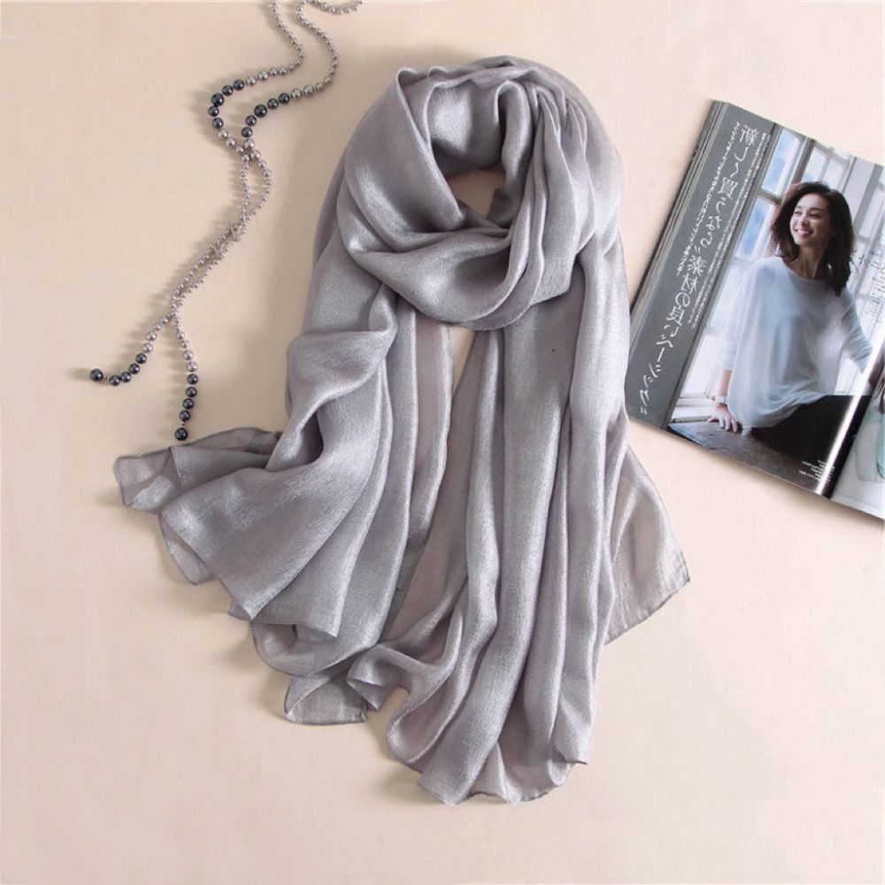 Sciarpa tinta unita da donna i - Linen Fabric Natural recensione e prezzo