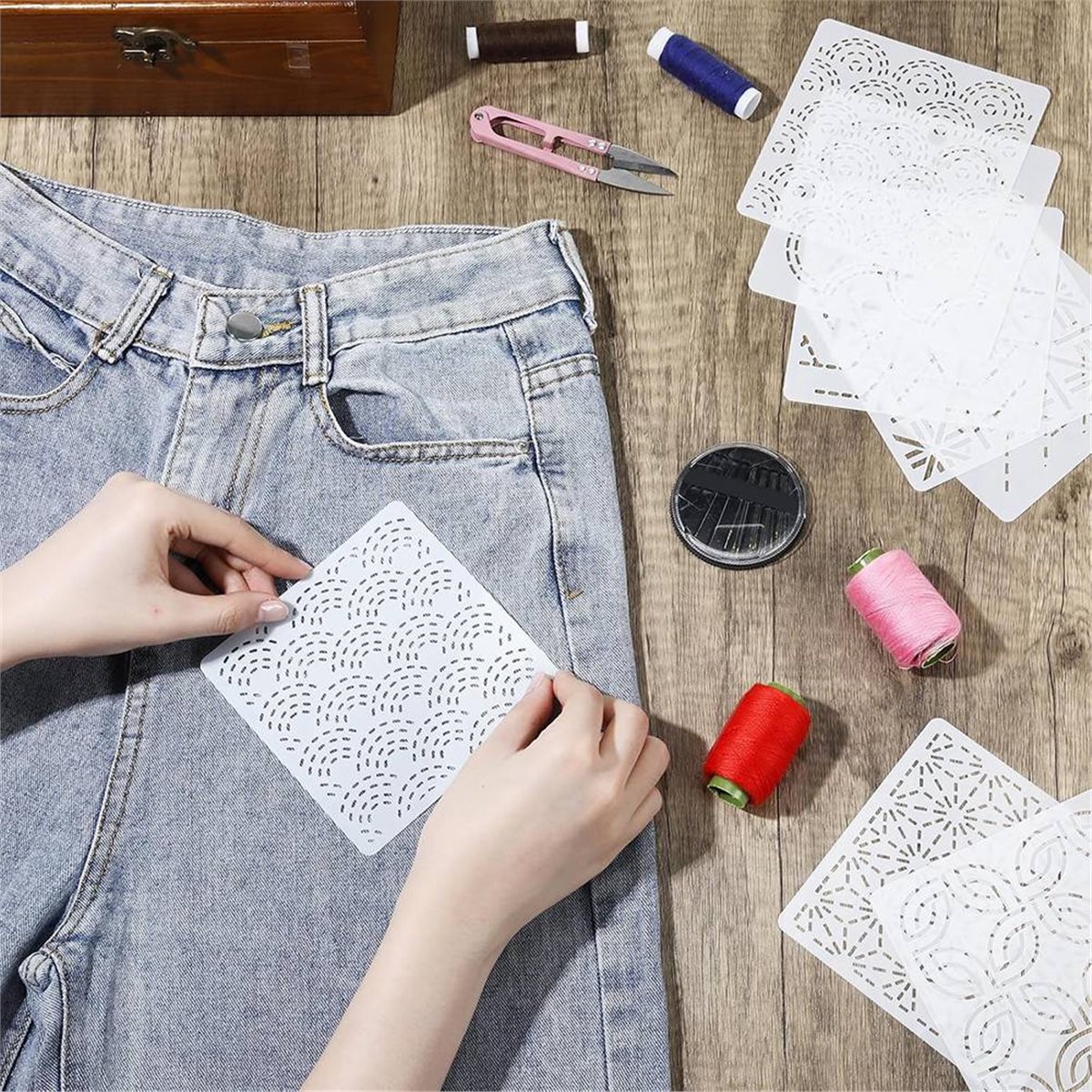 Set di 30 Stencil a Forma di S - Embroidery X Pattern recensione e prezzo