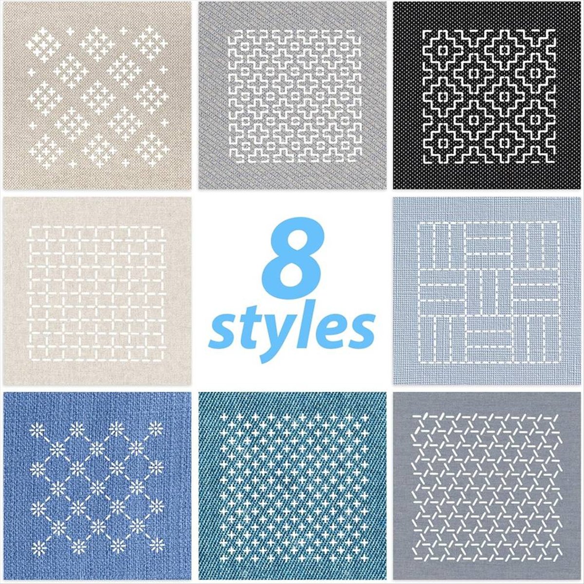 BHBL Kit di 24 Stencil in Plas - Embroidery X Pattern recensione e prezzo