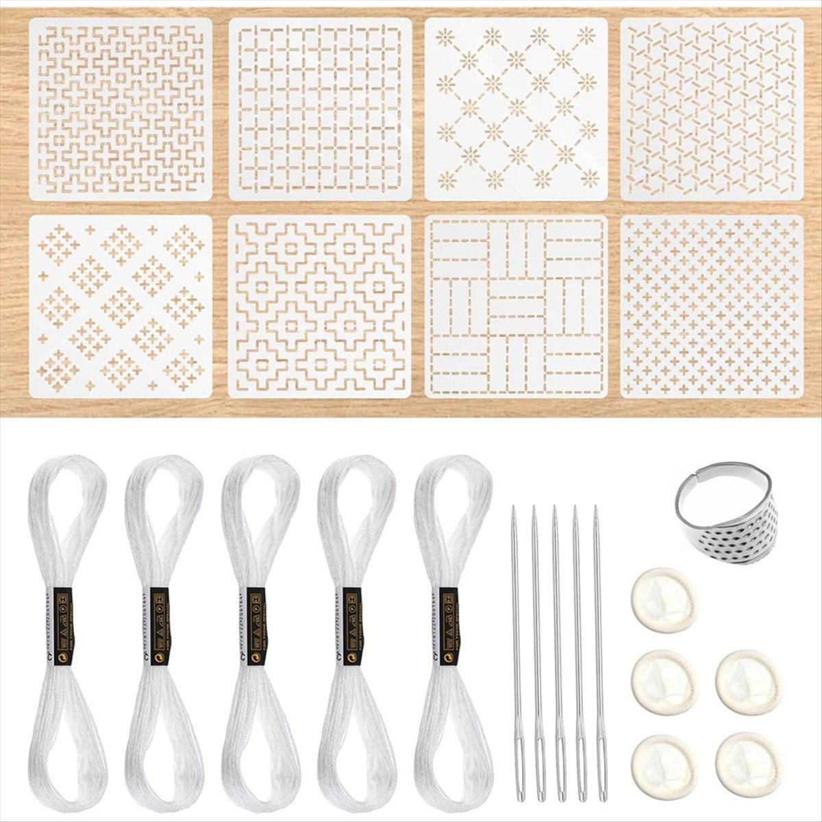 BHBL Kit di 24 Stencil in Plas - Embroidery X Pattern recensione e prezzo