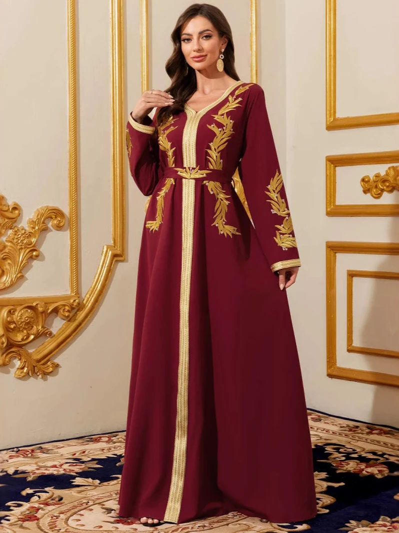 Donne musulmane Abito con scol - Embroidery Arabic recensione e prezzo
