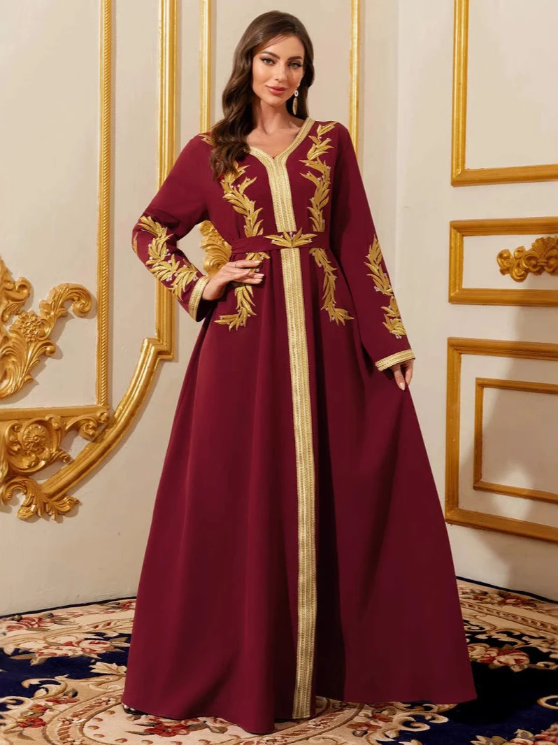 Donne musulmane Abito con scol - Embroidery Arabic recensione e prezzo