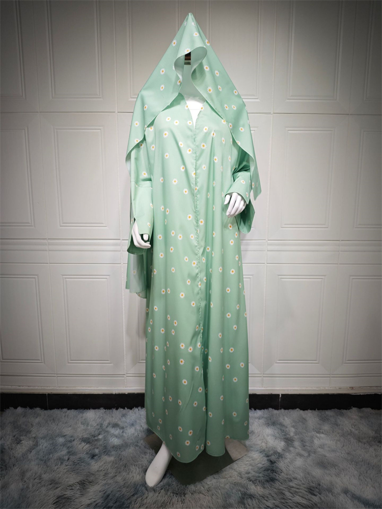 Ramadan Eid Aperto Khimar Kimo - Embroidery Kebaya recensione e prezzo