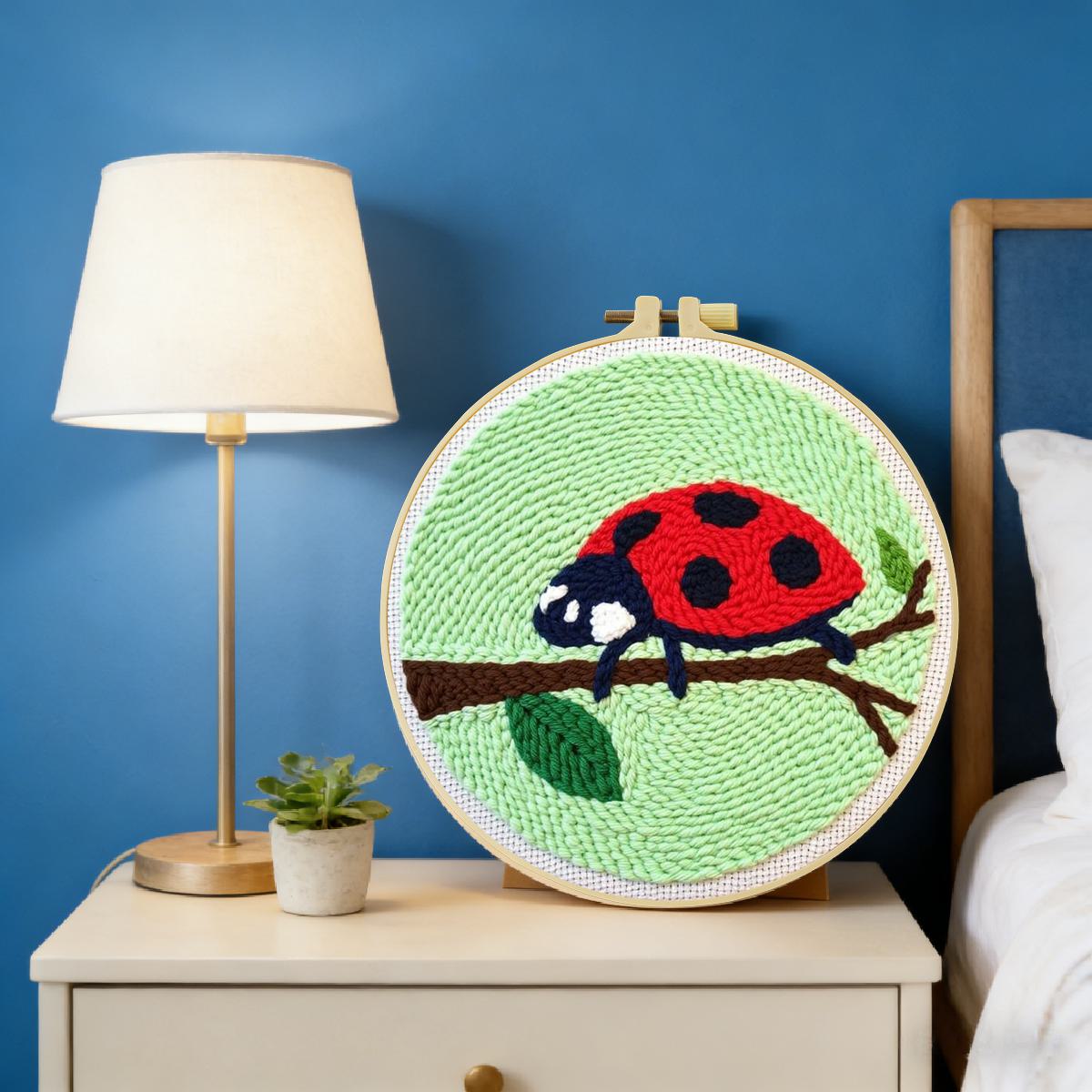 Kit Ricamo Punch Needle 20x20c - Embroidery Lady Bug recensione e prezzo
