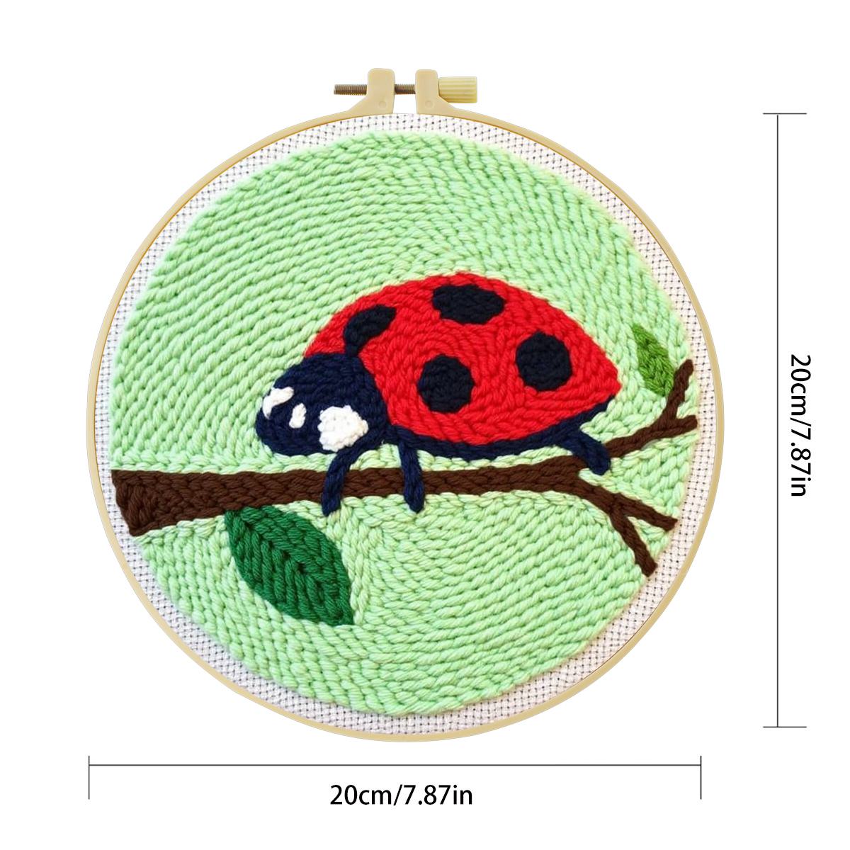 Kit Ricamo Punch Needle 20x20c - Embroidery Lady Bug recensione e prezzo