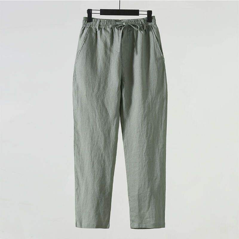 Pantaloni Casual da Uomo in Co - Linen Fabric Natural recensione e prezzo