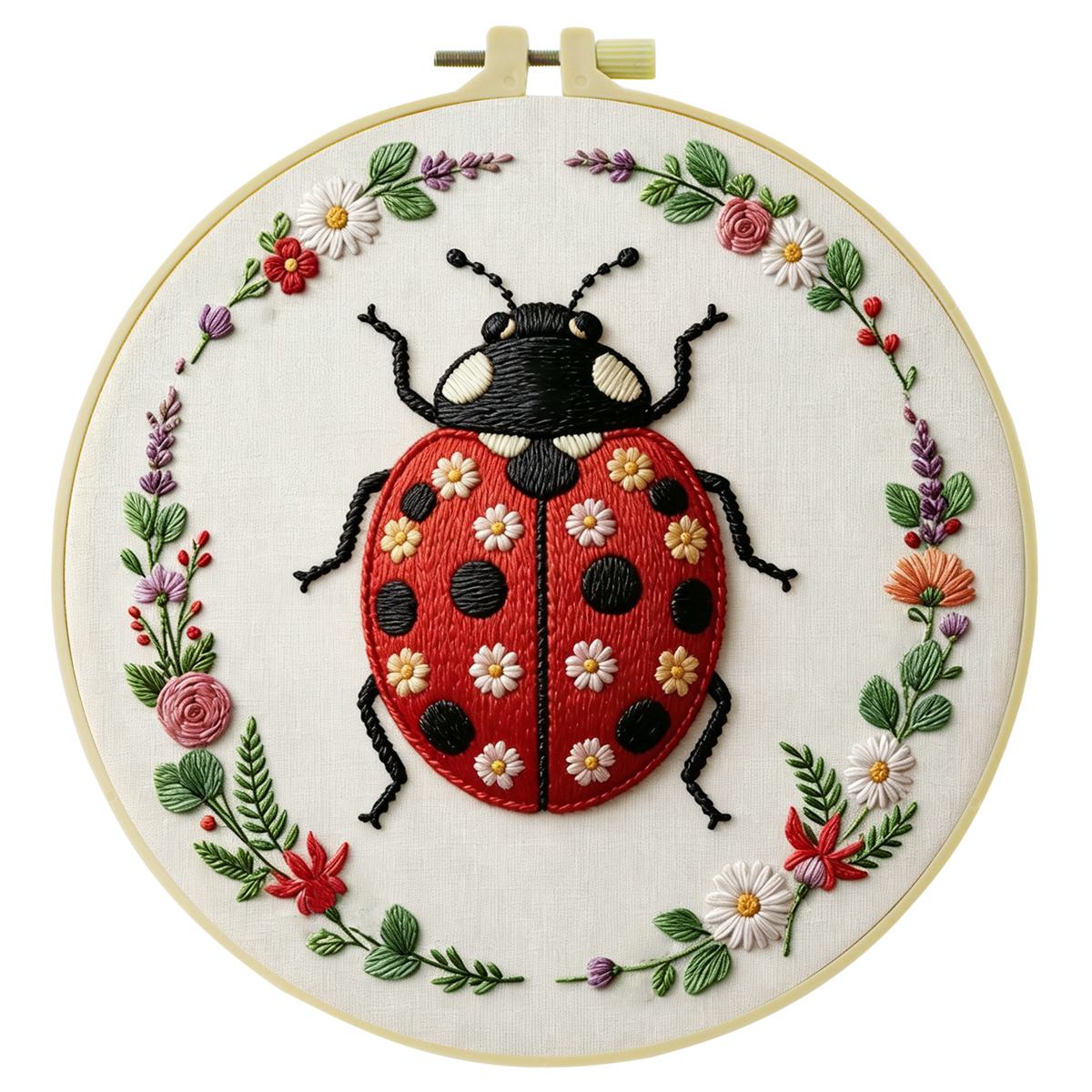 1 pz Kit Ricamo Coccinella 20x - Embroidery Lady Bug recensione e prezzo