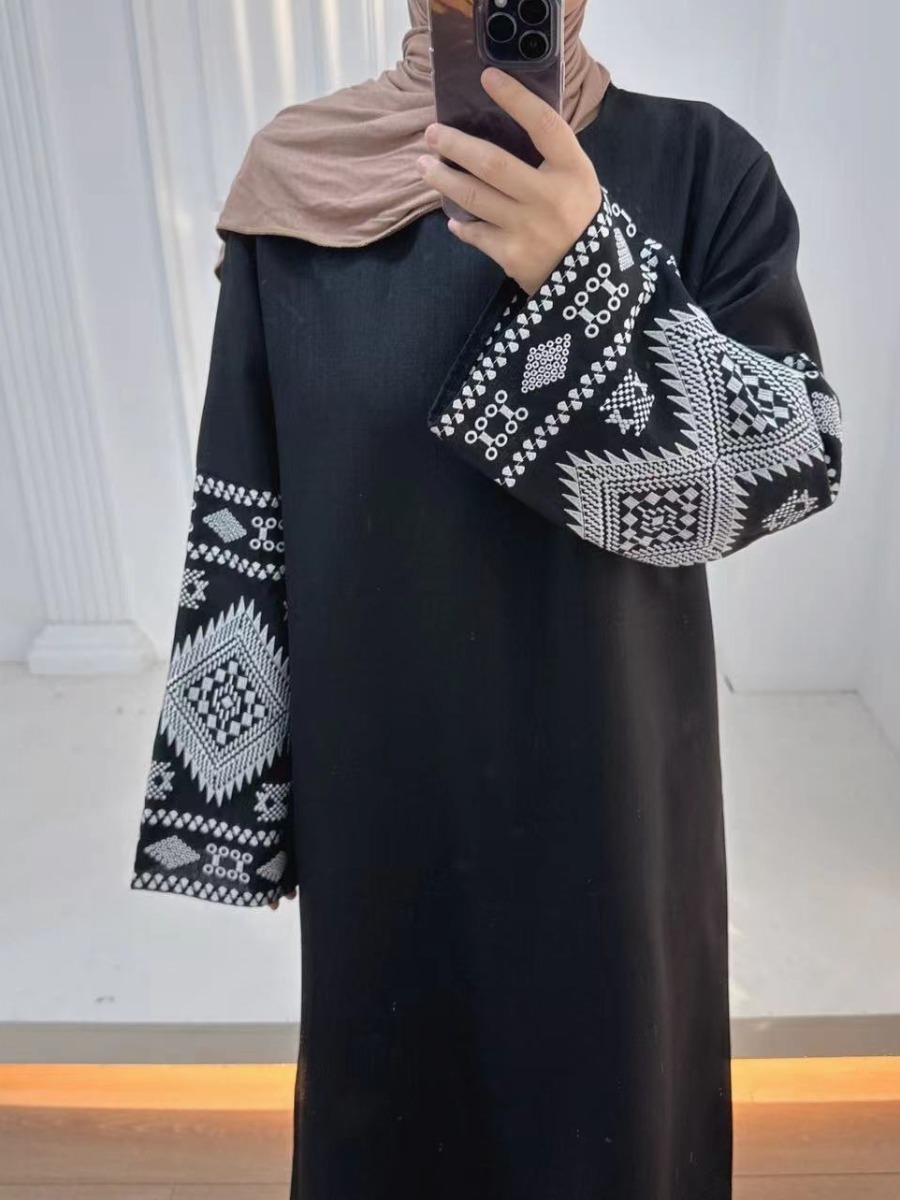 Eid Abaya musulmano per le don - Embroidery Arabic recensione e prezzo