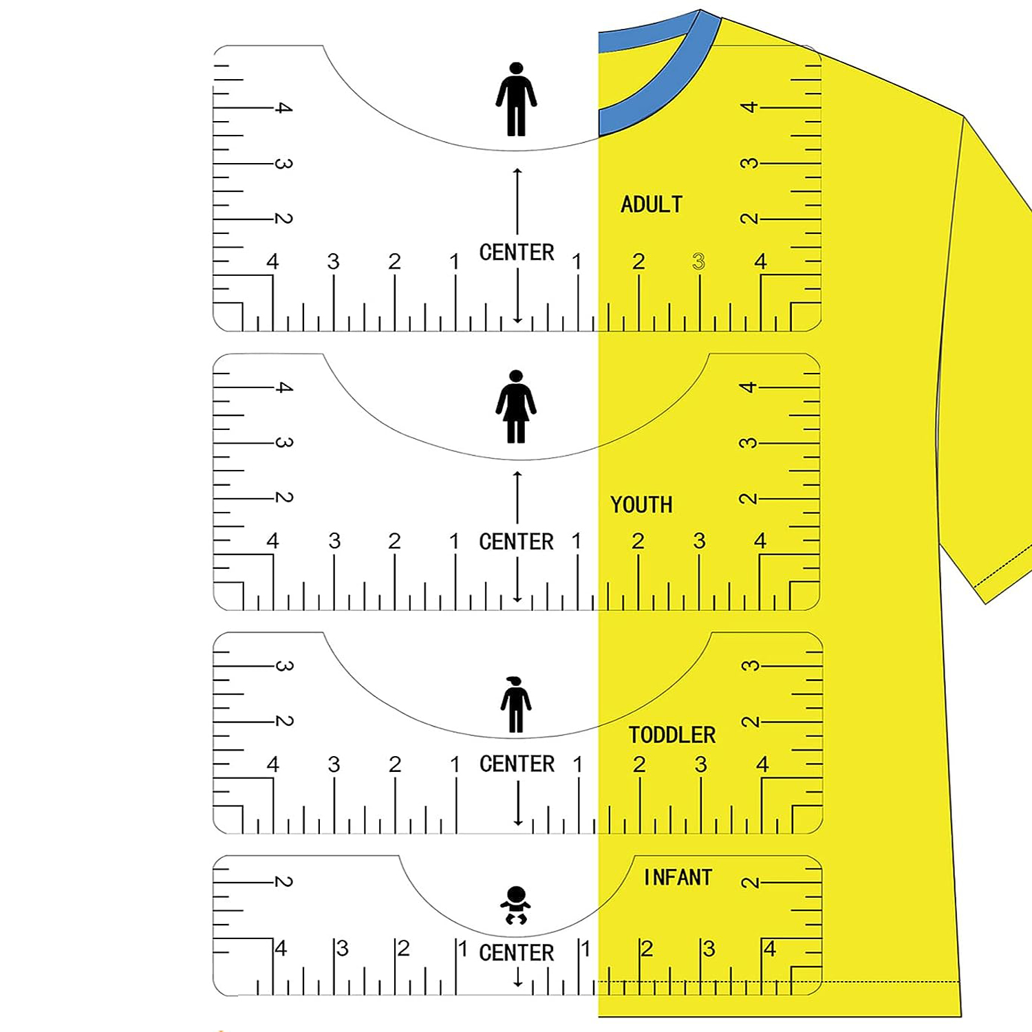 Trasparente 4 pezzi t-shirt ri - Embroidery Hub recensione e prezzo