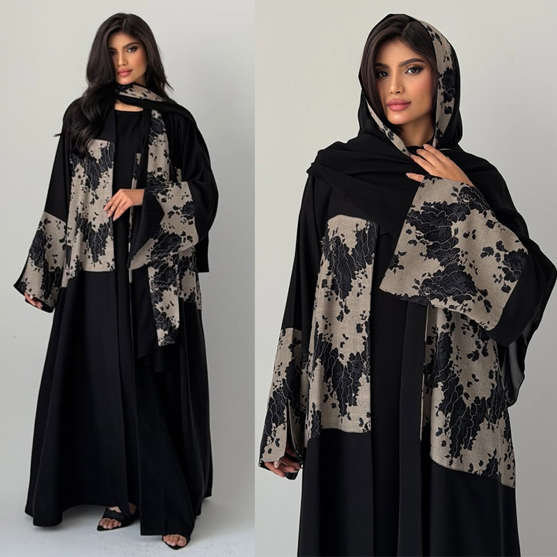 Set di 2 Pezzi Abaya Hijab per - Embroidery Arabic recensione e prezzo