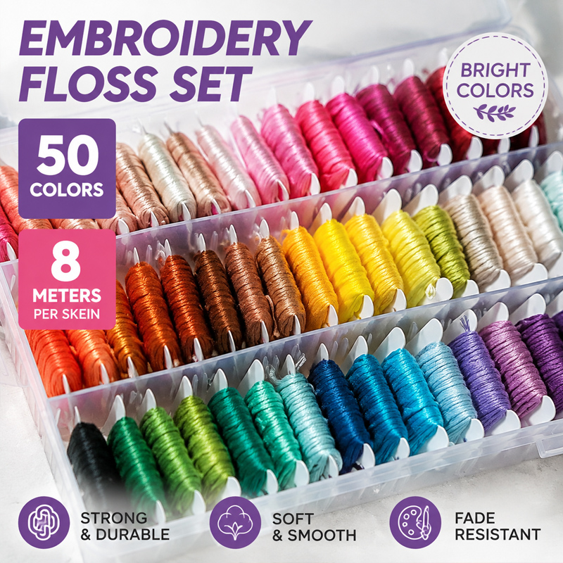 Kit di Fili da Ricamo 100% Cot - Embroidery Stitch recensione e prezzo